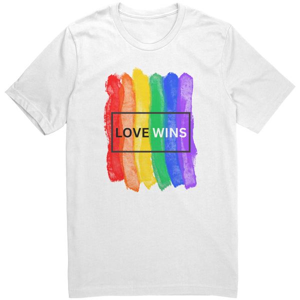 Love Wins Rainbow graphic t-shirt gay pride LGBTQ
