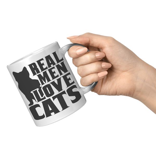 REAL MEN LOVE CATS MAGIC MUG new