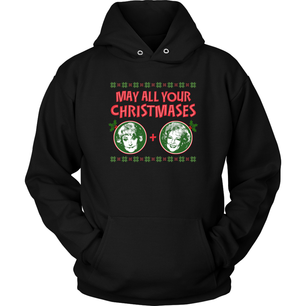 Golden Girls May All Your Christmases Bea White Hoodie