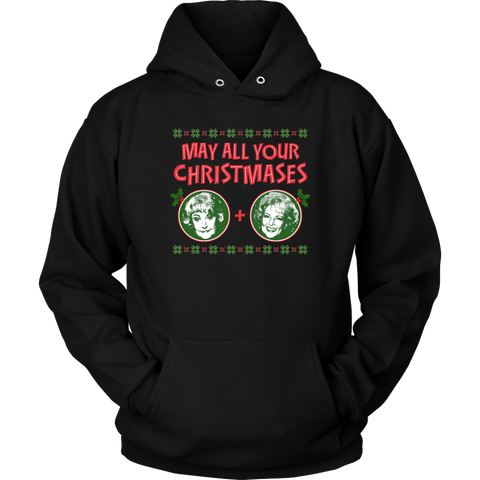 Golden Girls May All Your Christmases Bea White Hoodie