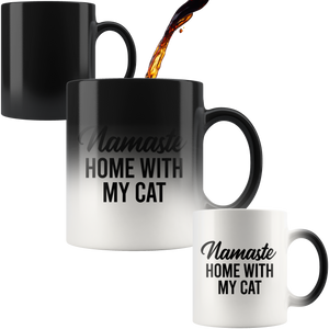 Namaste Home With My Cat Magic Mug