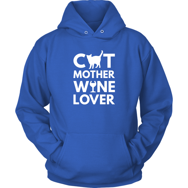 Cat Mother Wine Lover Hoodie