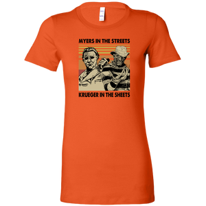 Myers in the Streets, Krueger in the Sheets Women's Fit T-shirt