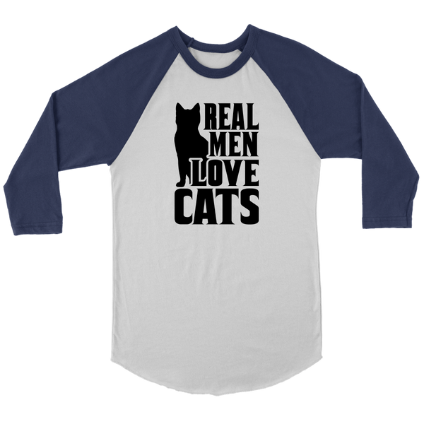 Real Men Love Cats Raglan Tee