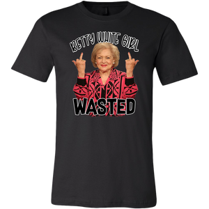 Betty White girl wasted t-shirt where she's giving both middle fingers
