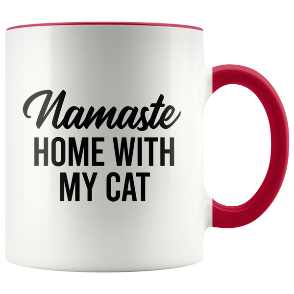 Namaste Home With My Cat Mug