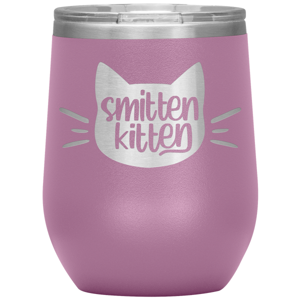 Smitten Kitten Cat Head Wine Tumbler