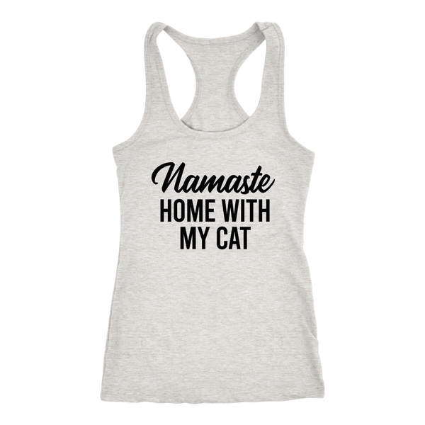Namaste Home With My Cat Tank Top