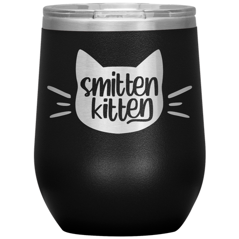 Smitten Kitten Cat Head Wine Tumbler