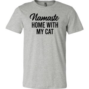 Namaste Home With My Cat T-shirt