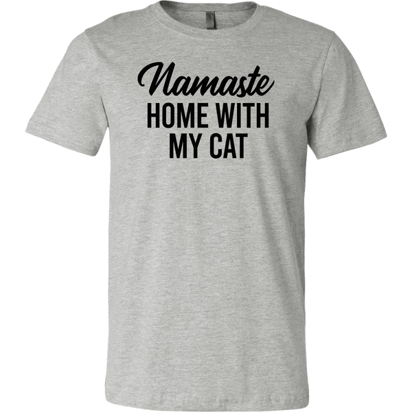 Namaste Home With My Cat T-shirt
