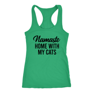 Namaste Home With My Cats Tank Top