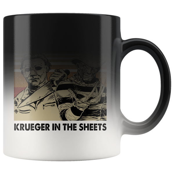 Myers In The Streets, Krueger In The Sheets Magic Mug
